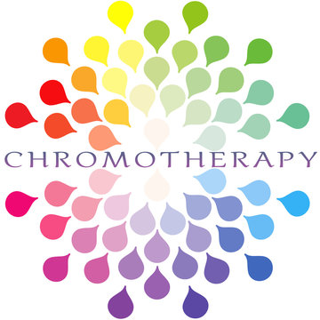 Chromotherapy color light panel with spectrum of healing colors